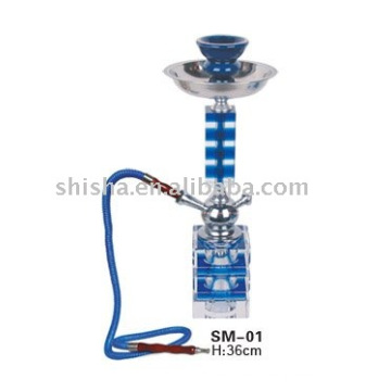 Cachimbo de água tubo cristal narguilé escritório shisha